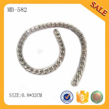 MB582 Decorativas bolsas de moda cadena de cadena de plata cadena de metal para el accesorio de bolsa